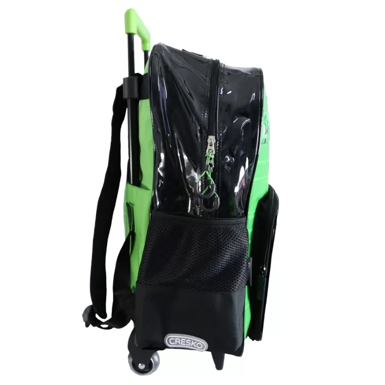 Mochila Escolar Cresko 2026 Minecraft 18" con Carro Art.MI219